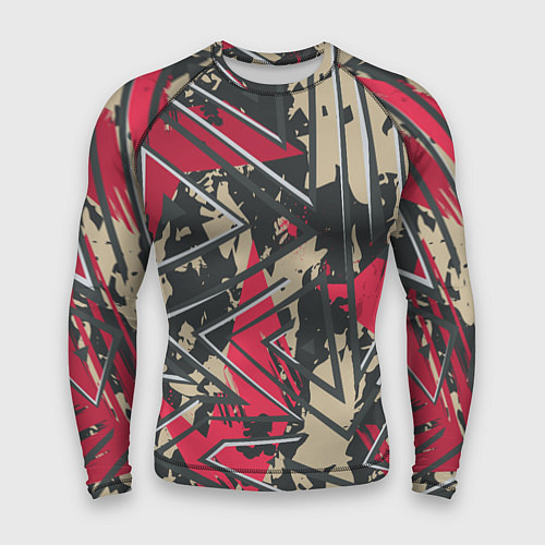 Мужской рашгард Камуфляжный паттерн / 3D-принт – фото 1