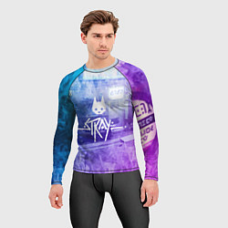 Рашгард мужской Stray: Neon Logo, цвет: 3D-принт — фото 2
