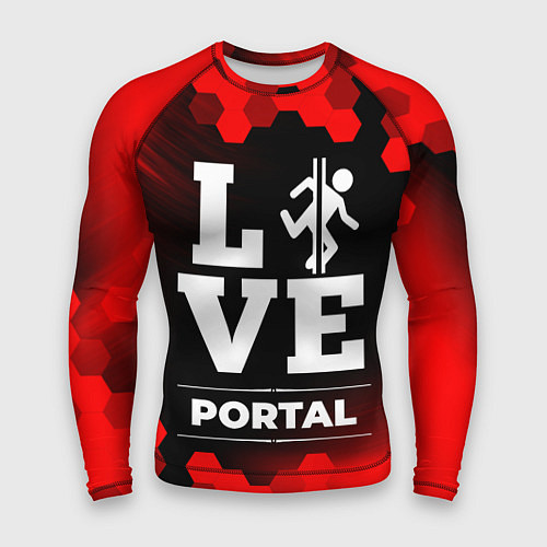 Мужской рашгард Portal Love Классика / 3D-принт – фото 1