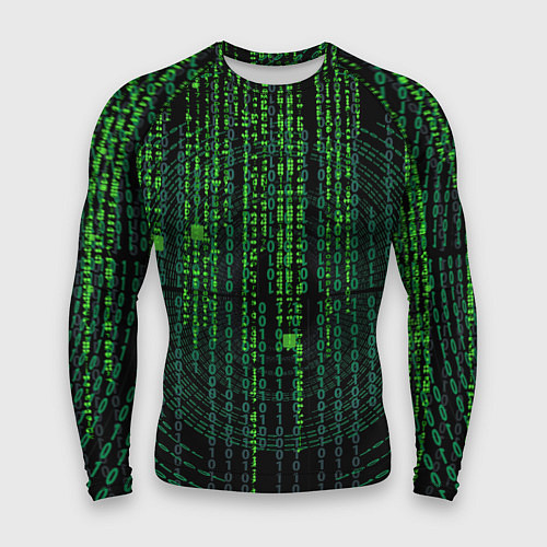Мужской рашгард Бинарная матрица / 3D-принт – фото 1