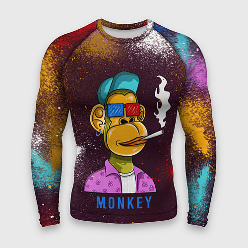 Мужской рашгард Nft token art Monkey / 3D-принт – фото 1
