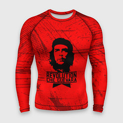 Рашгард мужской Че Гевара - на красном фоне, цвет: 3D-принт