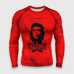 Рашгард мужской Че Гевара - на красном фоне, цвет: 3D-принт