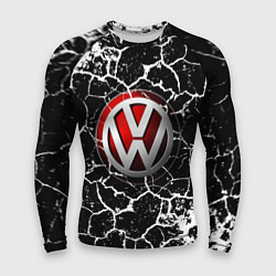 Рашгард мужской Volkswagen Трещины, цвет: 3D-принт