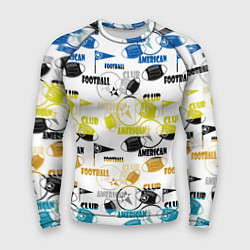 Мужской рашгард American football sports pattern