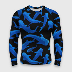 Рашгард мужской Стая акул - паттерн, цвет: 3D-принт