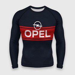 Рашгард мужской Opel blue theme, цвет: 3D-принт