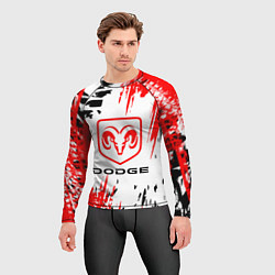 Рашгард мужской Dodge - краска, цвет: 3D-принт — фото 2