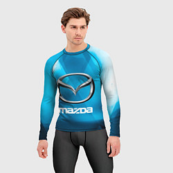 Рашгард мужской Mazda - sport - абстракция, цвет: 3D-принт — фото 2