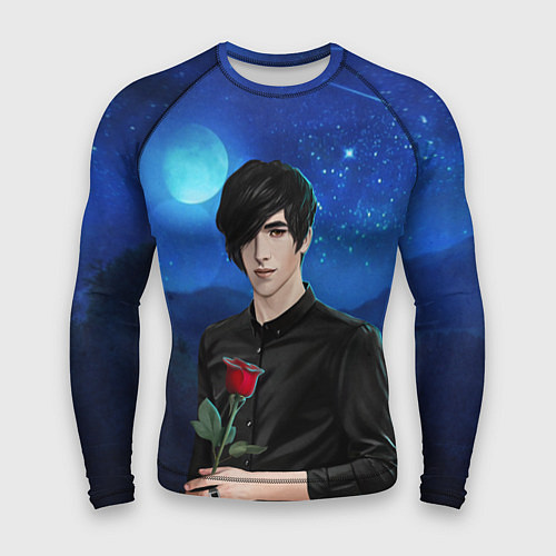 Мужской рашгард Виктор с розой / 3D-принт – фото 1