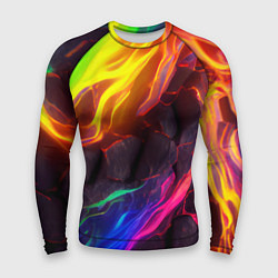 Мужской рашгард Neon rainbow lava