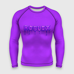 Рашгард мужской Roblox неоновый с подтеками, цвет: 3D-принт