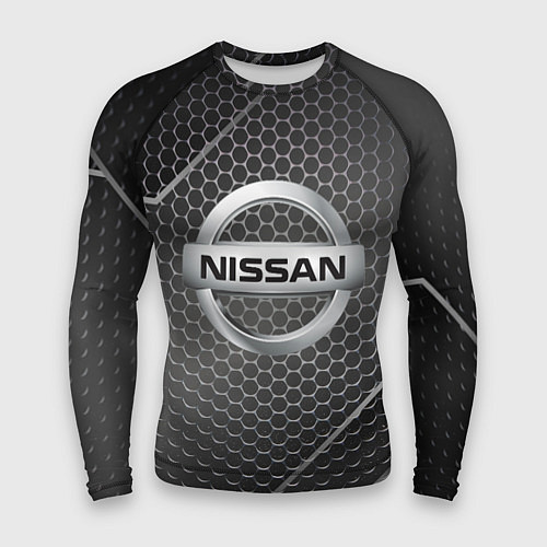 Мужской рашгард Nissan метал карбон / 3D-принт – фото 1