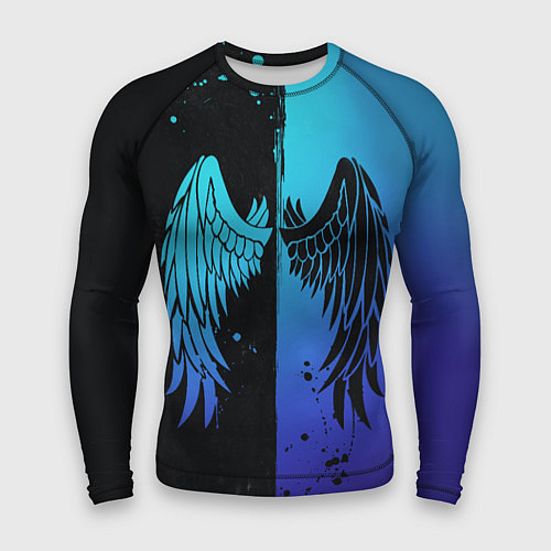 Мужской рашгард Крылья инь янь / 3D-принт – фото 1