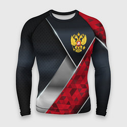 Рашгард мужской Red & black Russia, цвет: 3D-принт