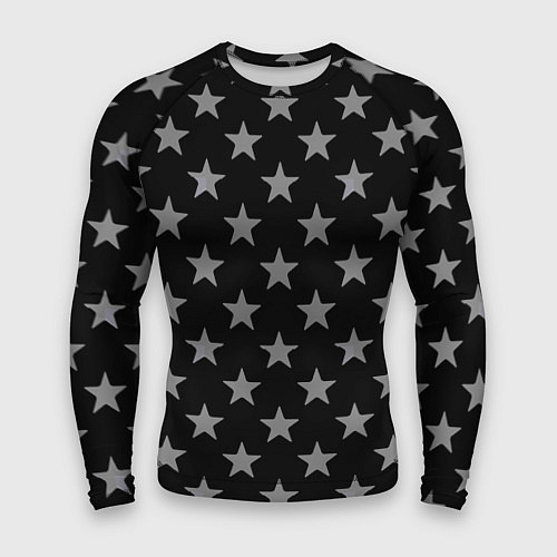 Мужской рашгард Звездный фон черный / 3D-принт – фото 1