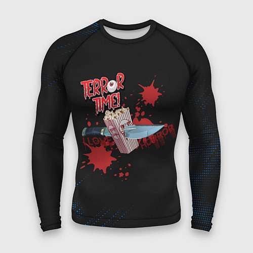 Мужской рашгард Попкорн и нож / 3D-принт – фото 1