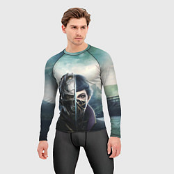 Рашгард мужской Dishonored - Эмили Колдуин, цвет: 3D-принт — фото 2