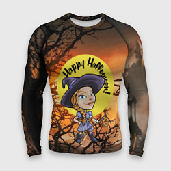 Рашгард мужской Happy Halloween - Witch, цвет: 3D-принт
