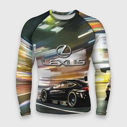 Рашгард мужской Lexus - скорость режим, цвет: 3D-принт