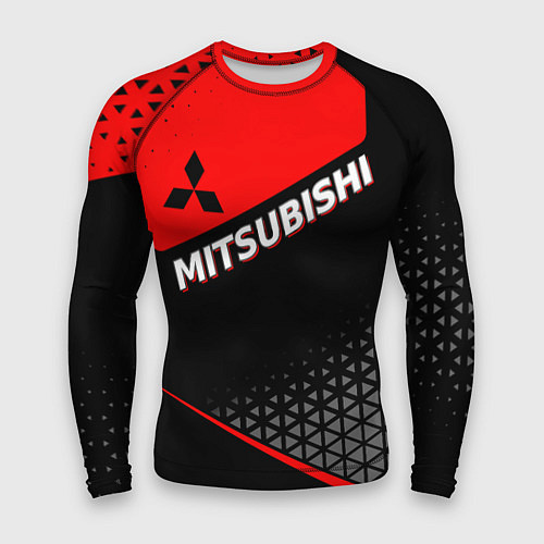 Мужской рашгард Mitsubishi - Красная униформа / 3D-принт – фото 1