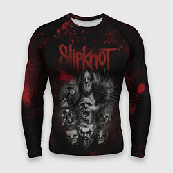 Мужской рашгард Slipknot dark red