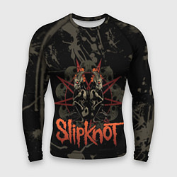 Рашгард мужской Slipknot dark satan, цвет: 3D-принт