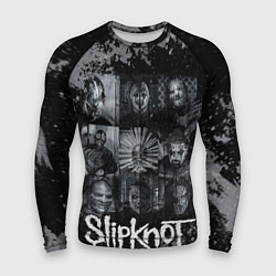 Рашгард мужской Slipknot black & white style, цвет: 3D-принт