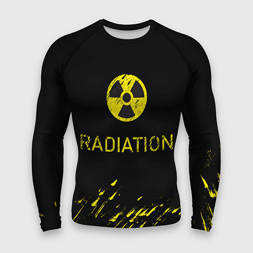 Мужской рашгард Radiation - радиационная опасность / 3D-принт – фото 1