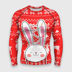 Рашгард мужской Новогодний свитер с символом года, цвет: 3D-принт