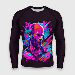 Рашгард мужской Jason Statham - pop art, цвет: 3D-принт