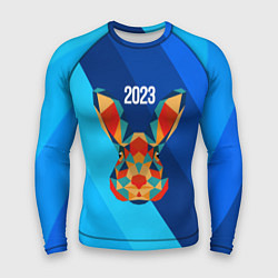 Рашгард мужской Кролик из мозаики 2023, цвет: 3D-принт