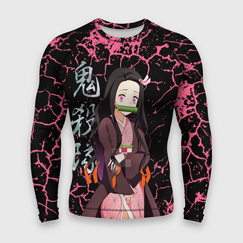 Мужской рашгард Незуко Камадо - сестра Танджиро / 3D-принт – фото 1