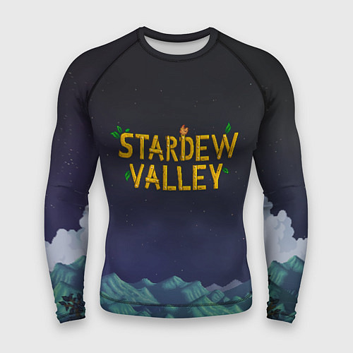 Мужской рашгард Ночь в Stardew Valley / 3D-принт – фото 1