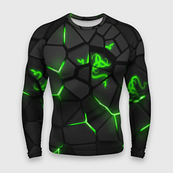 Рашгард мужской Razer green neon, цвет: 3D-принт