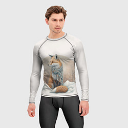 Рашгард мужской Лисица и сугроб, цвет: 3D-принт — фото 2