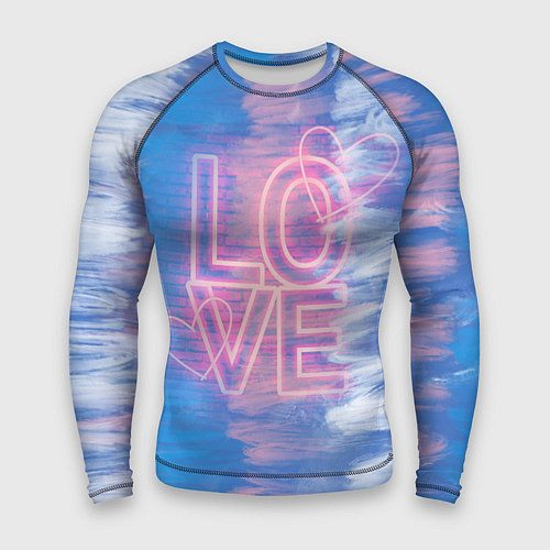 Мужской рашгард Любовь двух сердец / 3D-принт – фото 1