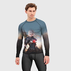 Рашгард мужской The Witcher girl art, цвет: 3D-принт — фото 2