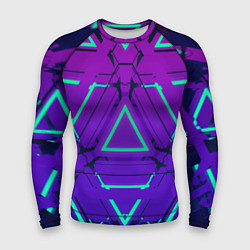 Рашгард мужской Cyber armor - neon, цвет: 3D-принт