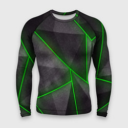 Рашгард мужской Stripes Abstract green, цвет: 3D-принт
