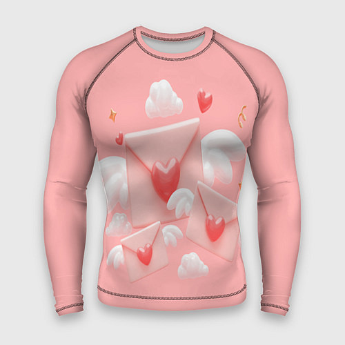 Мужской рашгард Валентинки / 3D-принт – фото 1