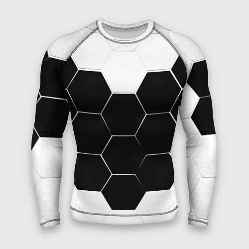 Мужской рашгард Абстракция текстура соты / 3D-принт – фото 1