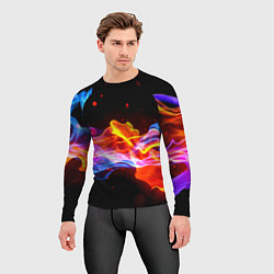 Рашгард мужской Битвы огней волны, цвет: 3D-принт — фото 2