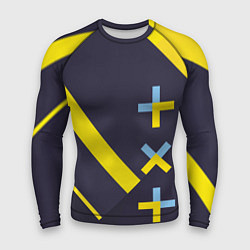 Мужской рашгард TXT yellow geometry