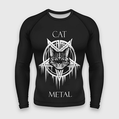 Мужской рашгард Cat metal / 3D-принт – фото 1