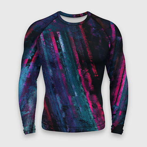 Мужской рашгард Неоновая стена / 3D-принт – фото 1