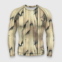 Рашгард мужской Текстура коры дерева, цвет: 3D-принт