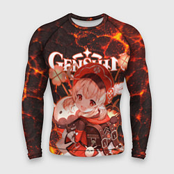 Рашгард мужской Кли на фоне раскаленной лавы, цвет: 3D-принт