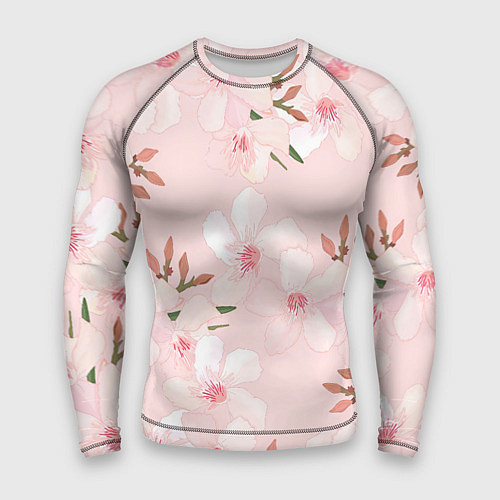 Мужской рашгард Нежные лепестки / 3D-принт – фото 1