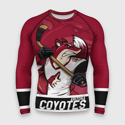 Рашгард мужской Arizona Coyotes маскот, цвет: 3D-принт